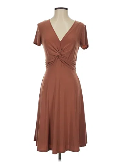 Pre-owned Kaileigh Cocktail Dress In Brown