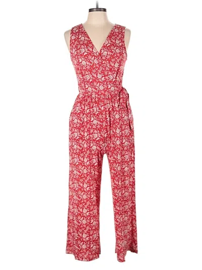 Pre-owned Kaileigh Jumpsuit In Red