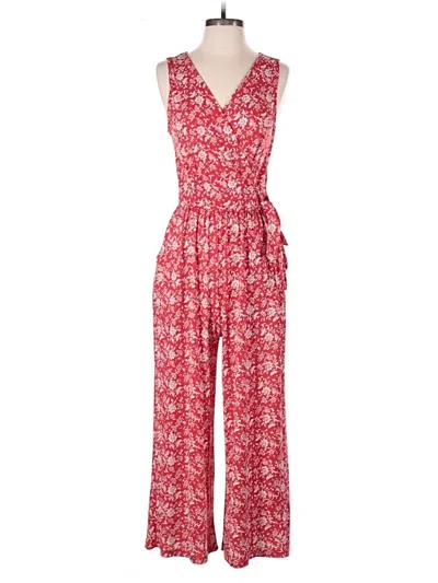 Pre-owned Kaileigh Jumpsuit In Red
