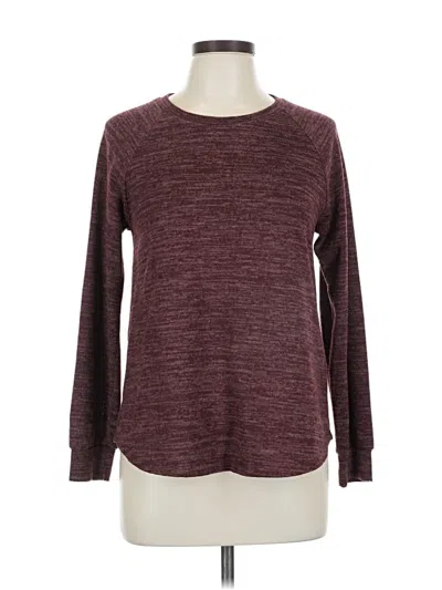 Pre-owned Kaileigh Long Sleeve T-shirt In Burgundy