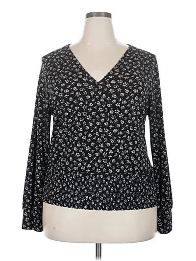 Pre-owned Kaileigh Long Sleeve T-shirt In Black