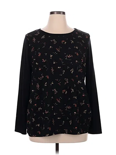 Pre-owned Kaileigh Long Sleeve T-shirt In Black