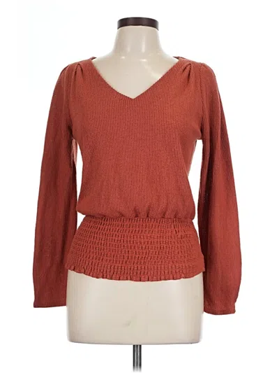 Pre-owned Kaileigh Long Sleeve T-shirt In Brown