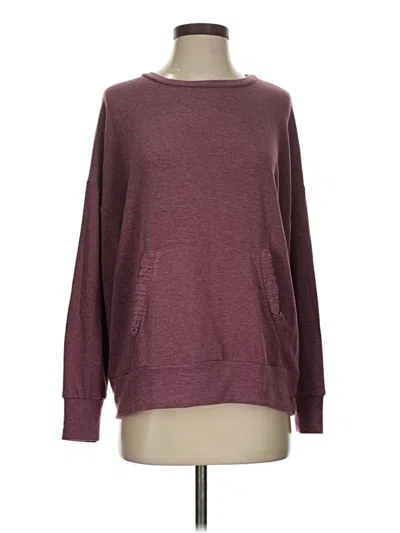 Pre-owned Kaileigh Long Sleeve T-shirt In Burgundy