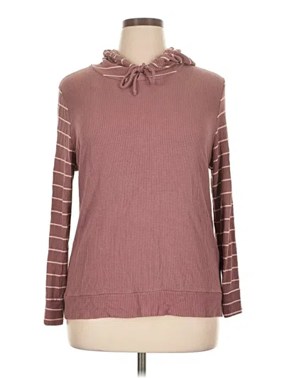 Pre-owned Kaileigh Pullover Sweater In Burgundy