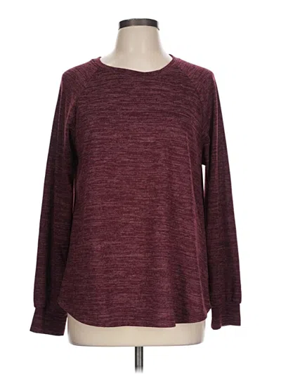 Pre-owned Kaileigh Pullover Sweater In Burgundy
