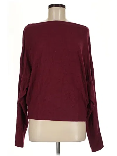 Pre-owned Kaileigh Pullover Sweater In Burgundy