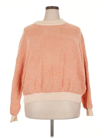 Pre-owned Kaileigh Pullover Sweater In Orange