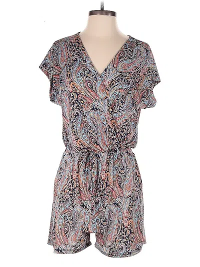 Pre-owned Kaileigh Romper In Blue