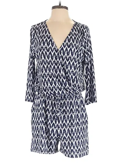 Pre-owned Kaileigh Romper In Blue