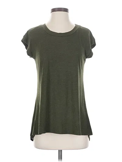 Pre-owned Kaileigh Short Sleeve Top Green Scoop Neck Tops
