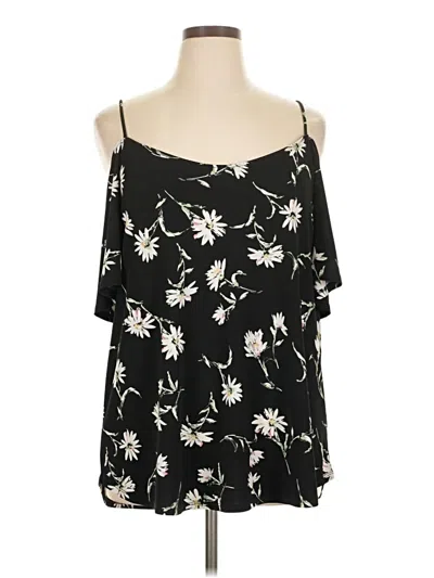 Pre-owned Kaileigh Sleeveless Blouse In Black