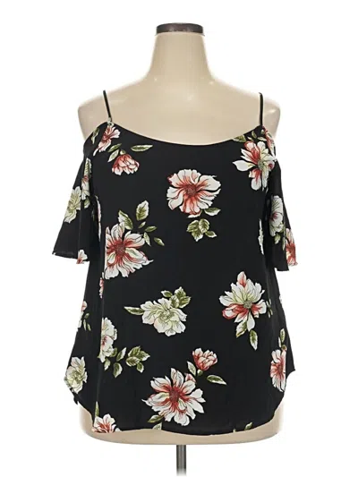 Pre-owned Kaileigh Sleeveless Blouse In Black