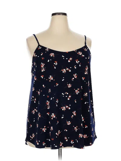 Pre-owned Kaileigh Sleeveless Blouse In Blue