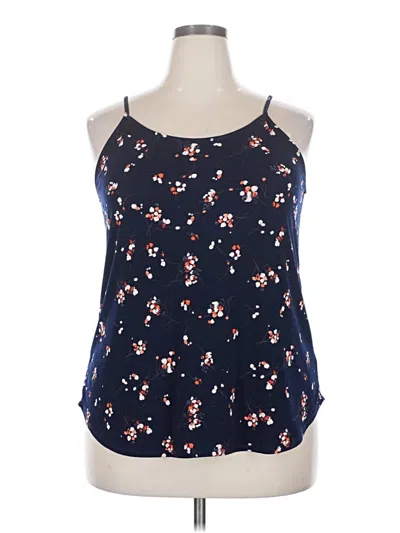 Pre-owned Kaileigh Sleeveless Blouse In Blue