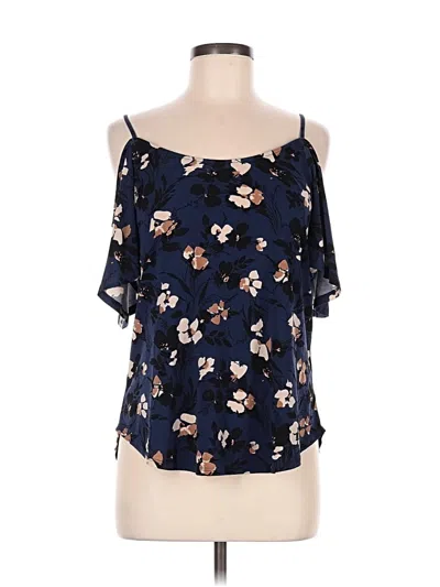 Pre-owned Kaileigh Sleeveless Blouse In Blue