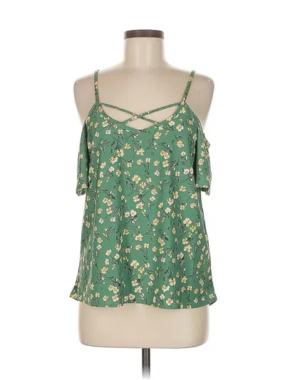 Pre-owned Kaileigh Sleeveless Blouse In Green