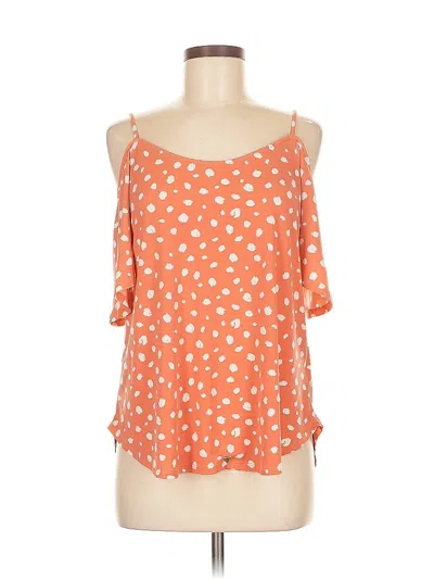 Pre-owned Kaileigh Sleeveless Blouse In Orange