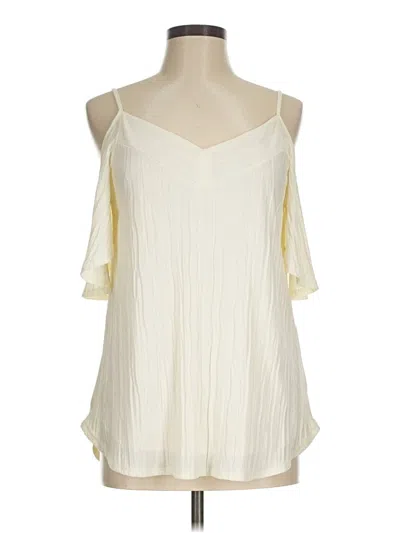 Pre-owned Kaileigh Sleeveless Blouse In White