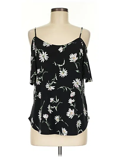 Pre-owned Kaileigh Sleeveless Top Black Cold Shoulder Neckline Tops
