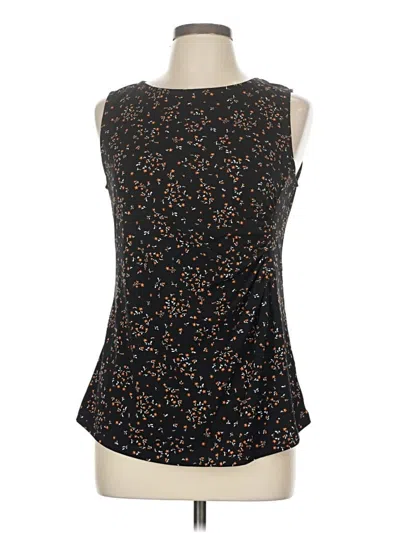 Pre-owned Kaileigh Sleeveless Top Black Halter Neckline Tops