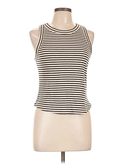 Pre-owned Kaileigh Sleeveless Top Ivory Halter Neckline Tops