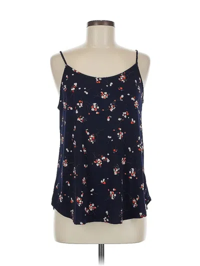 Pre-owned Kaileigh Tank Top Blue Strapless Neckline Tops