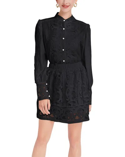 Kaimilan 2pc Blouse & Skirt Set In Black