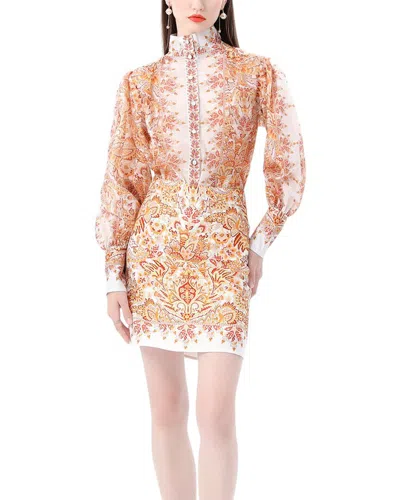 Kaimilan 2pc Blouse & Skirt Set In Orange