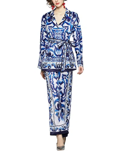 Kaimilan 2pc Shirt & Pant Set In Blue