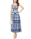 Kaimilan 2pc Top & Skirt Set In Blue