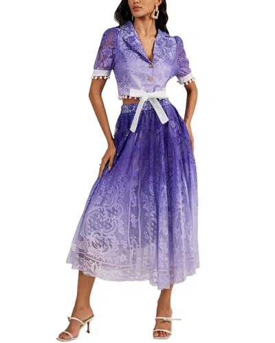 Kaimilan 2pc Top & Skirt Set In Purple