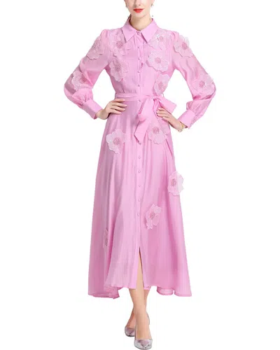 Kaimilan Embellished Maxi Dress In Pink