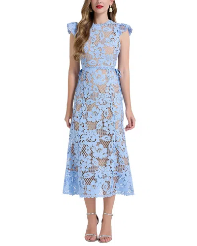 Kaimilan Embellished Midi Dress In Blue