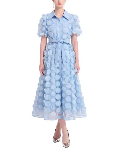 Kaimilan Embellished Midi Dress In Blue