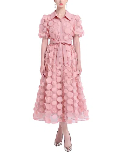 Kaimilan Embellished Midi Dress In Pink