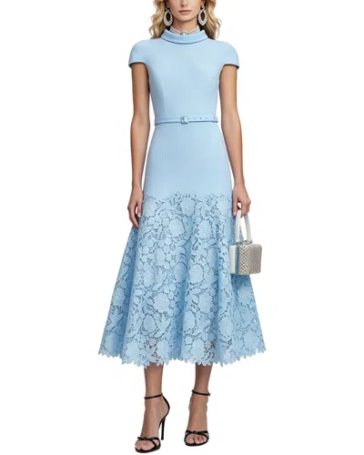 Kaimilan Embellished Midi Dress In Blue