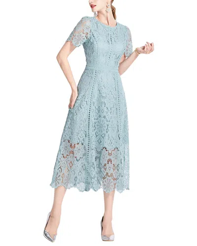 Kaimilan Embellished Midi Dress In Green