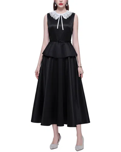 Kaimilan Long Solid Dress In Black