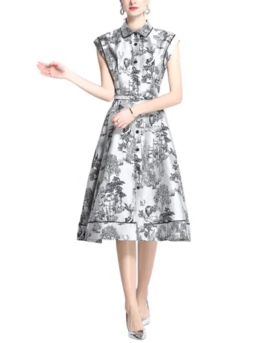 Kaimilan Midi Dress In Gray