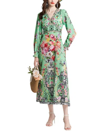 Kaimilan Midi Dress In Green