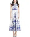 Kaimilan Midi Dress In White