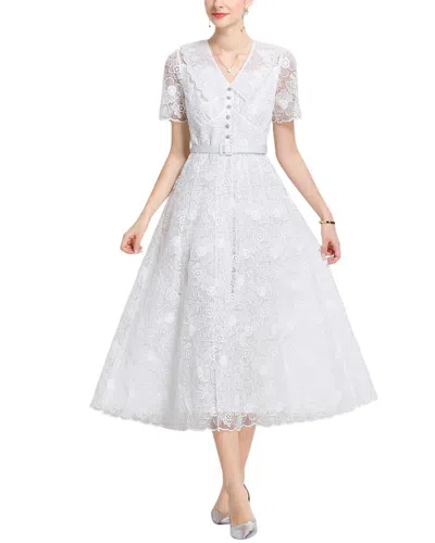 Kaimilan Midi Dress In White