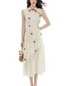 Kaimilan Midi Dress In White
