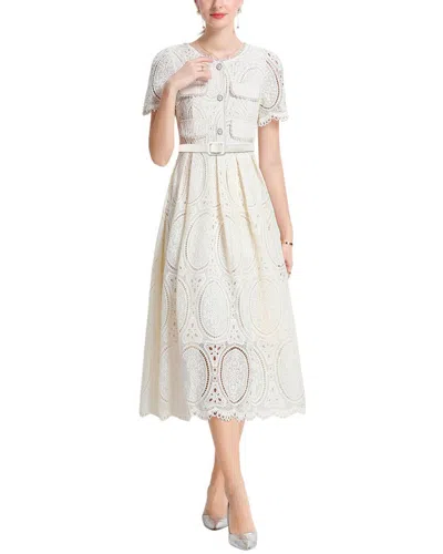 Kaimilan Midi Dress In White