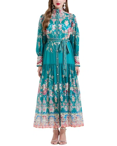 Kaimilan Midi Dress In Blue