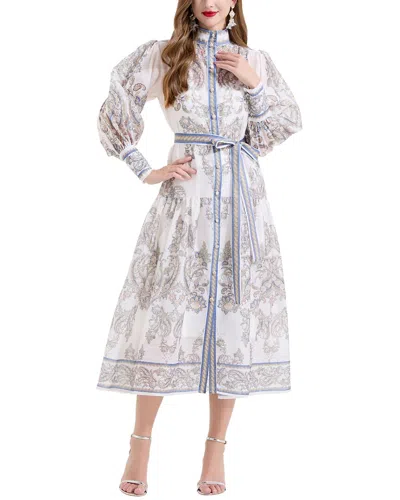 Kaimilan Midi Dress In White