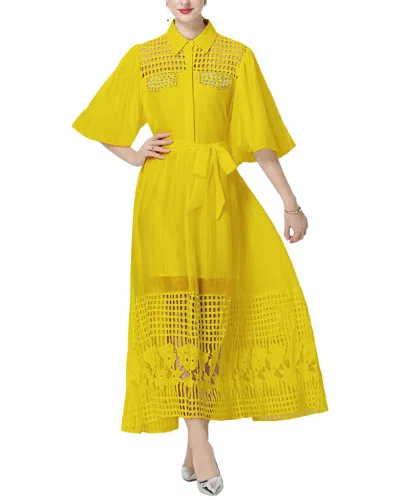 Kaimilan Midi Dress In Yellow
