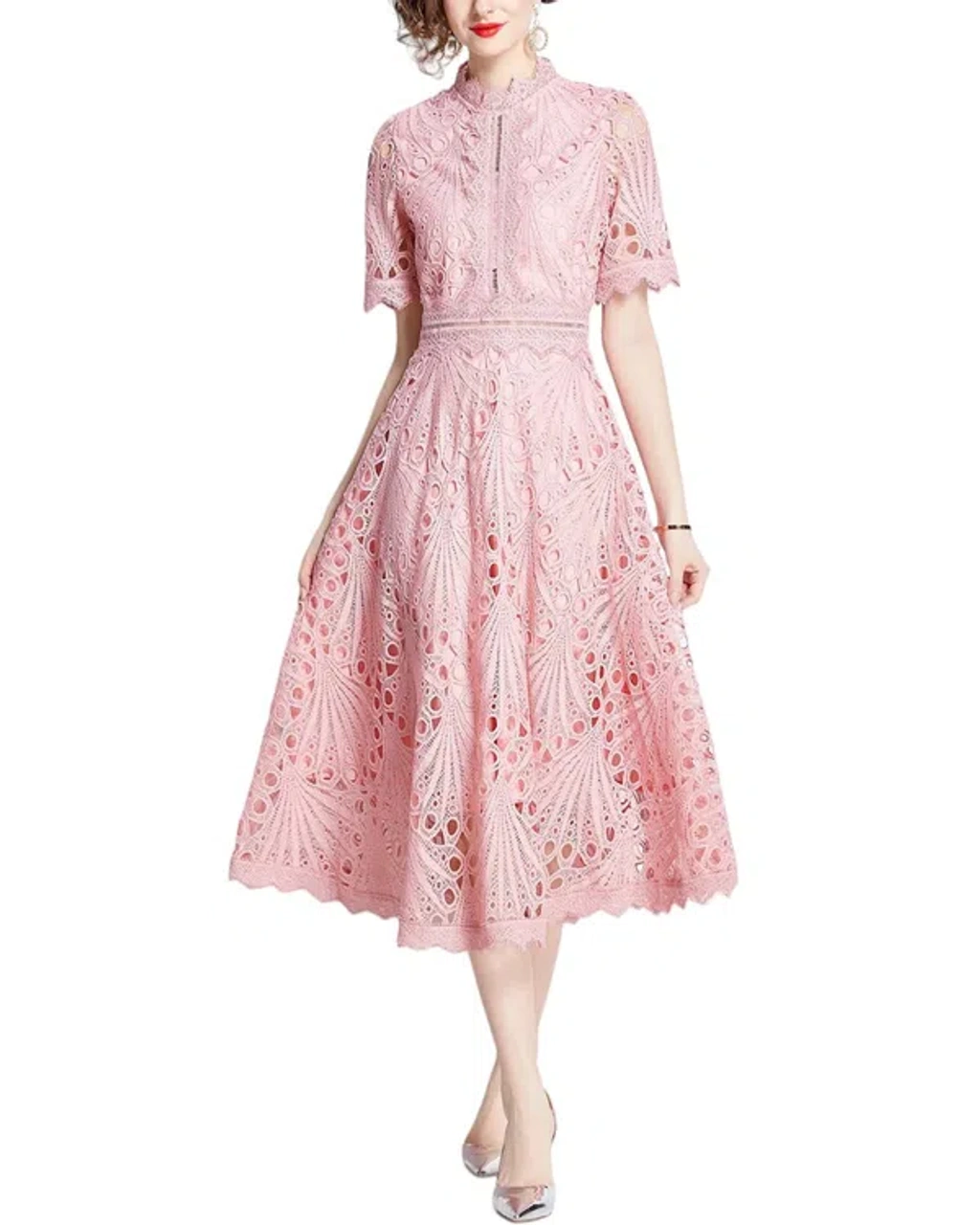 dillion midi dress Baltic Born Womens Dione Midi Dress | Dusty Lilac | Color: Black