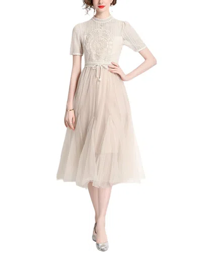 Kaimilan Midi Dress In Beige
